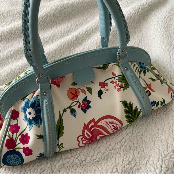 Dior Vintage Floral Canvas Doctor Satchel - Picture 3 of 9